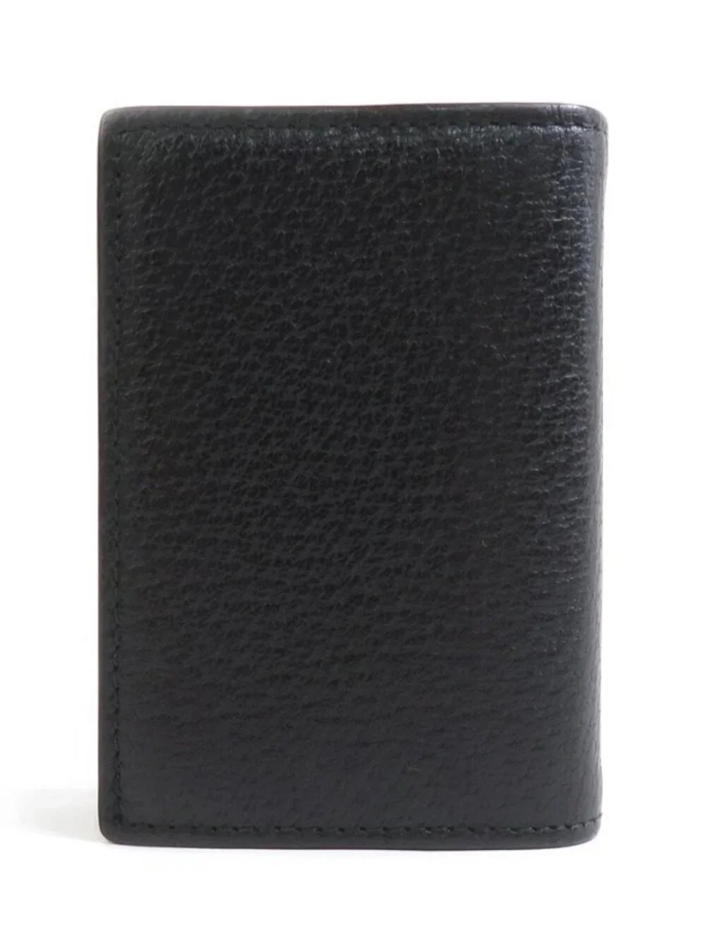Auth GUCCI GG Marmont Card Case Holder Black Leather/Goldtone - Picture 3 of 10